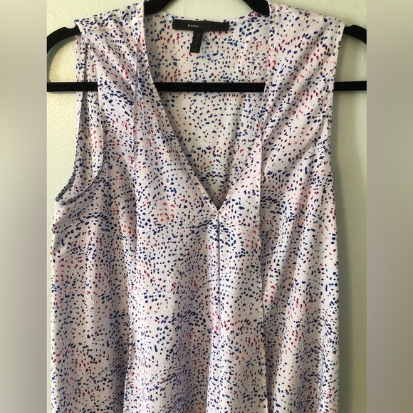 BCBG MaxAzria Printed High Low Dress, XSmall - Picture 3 of 5